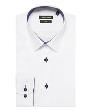 Load image into Gallery viewer, Remus Uomo White Rome Long Sleeve Formal Shirt 18436/Slim 01 White
