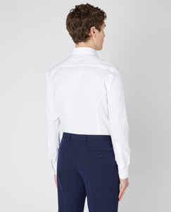 Remus Uomo Slimfit White Sleeve Formal Shirt
