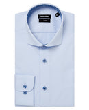 Remus Uomo Textured Shirt Light Blue