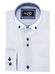 1880 Club Boys White Henley Ben Shirt 25901
