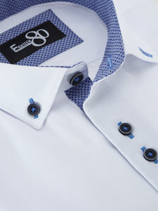 1880 Club Boys White Henley Ben Shirt 25901