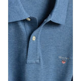 Gant Piqué Polo Shirt Denim Blue