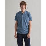 Gant Piqué Polo Shirt Denim Blue