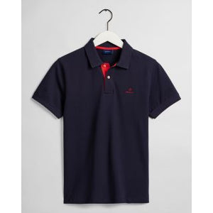 GANT Contrast Collar Piqué Polo Shirt