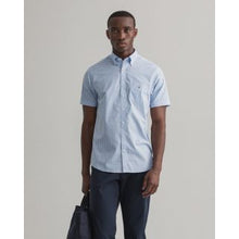 Load image into Gallery viewer, GANT Regular Fit Short Sleeve Gingham Broadcloth Shirt

