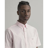 Gant Regular Fit Gingham Short Sleeve Shirt