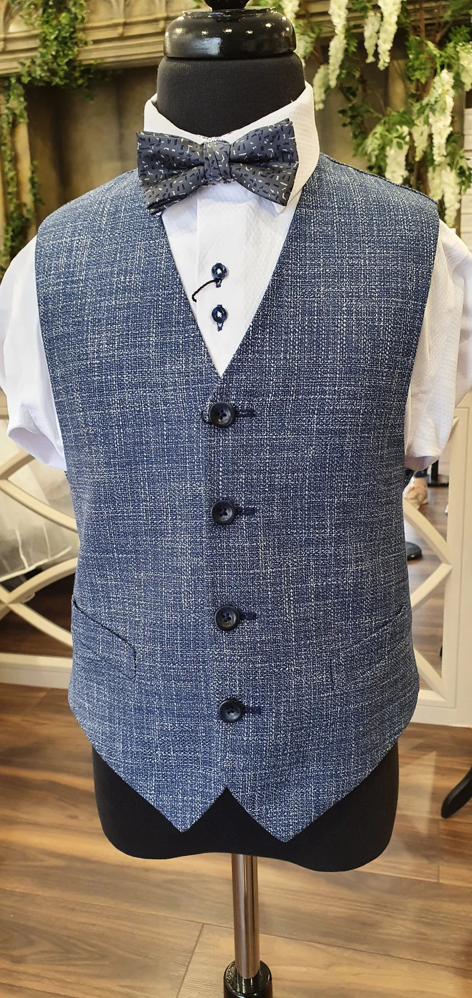 1880 Club Boys Navy Doyle Waistcoat:- 55125
