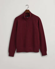 Load image into Gallery viewer, D1Texture Half Zip 678 Burgundy Melange
