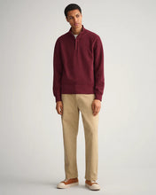 Load image into Gallery viewer, D1Texture Half Zip 678 Burgundy Melange
