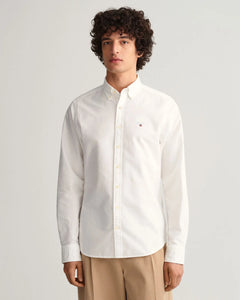 Slim Fit Oxford Shirt 3046002 110 White