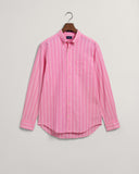 Gant Regular Fit Striped Oxford Pink