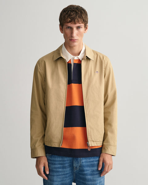 Gant Cotton Harrington Jacket Kakhi