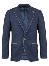 Load image into Gallery viewer, 1880 Club Boys Blue Check Jacket 15117
