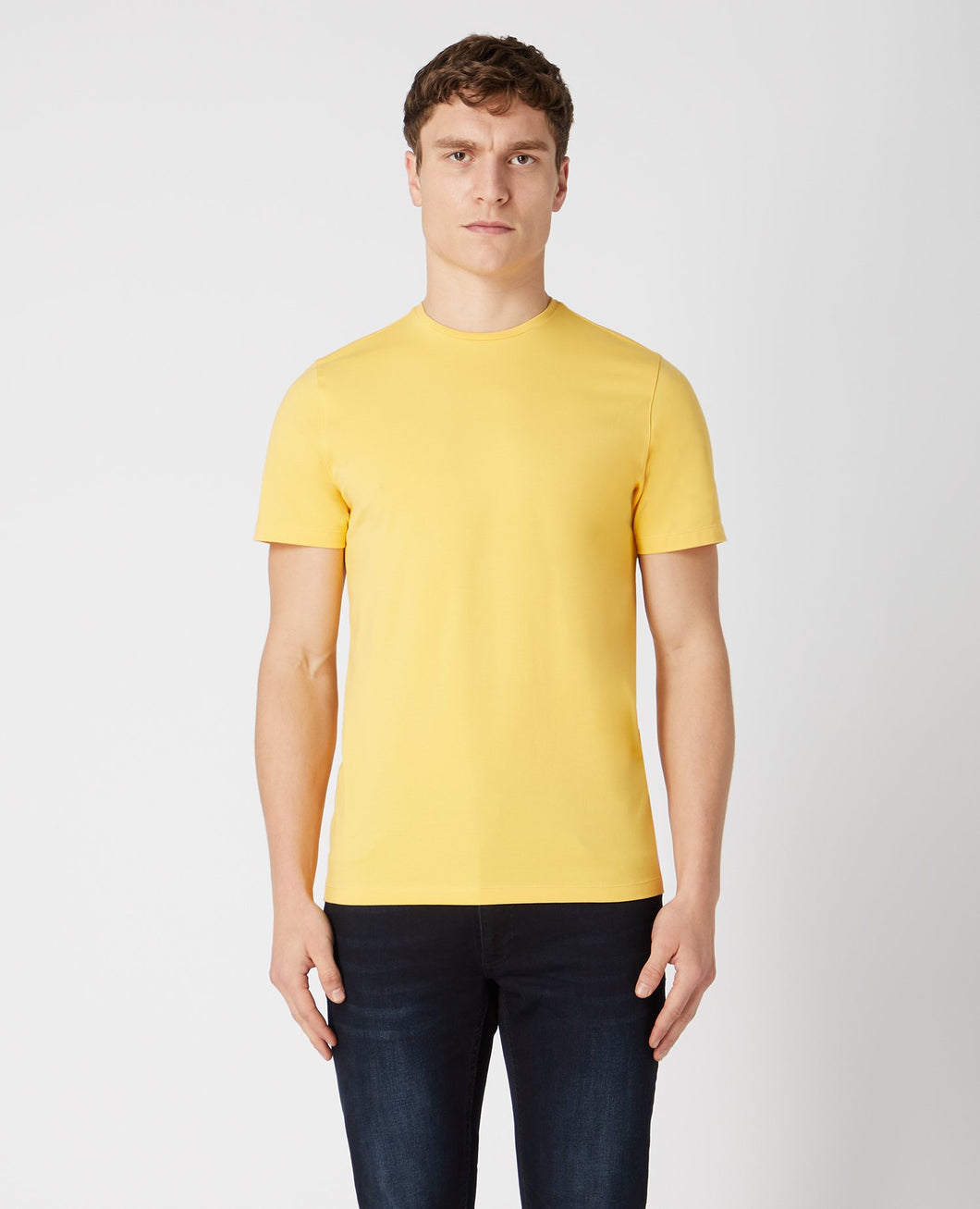 Remus Uomo Yellow Short Sleeve Casual Top 53121