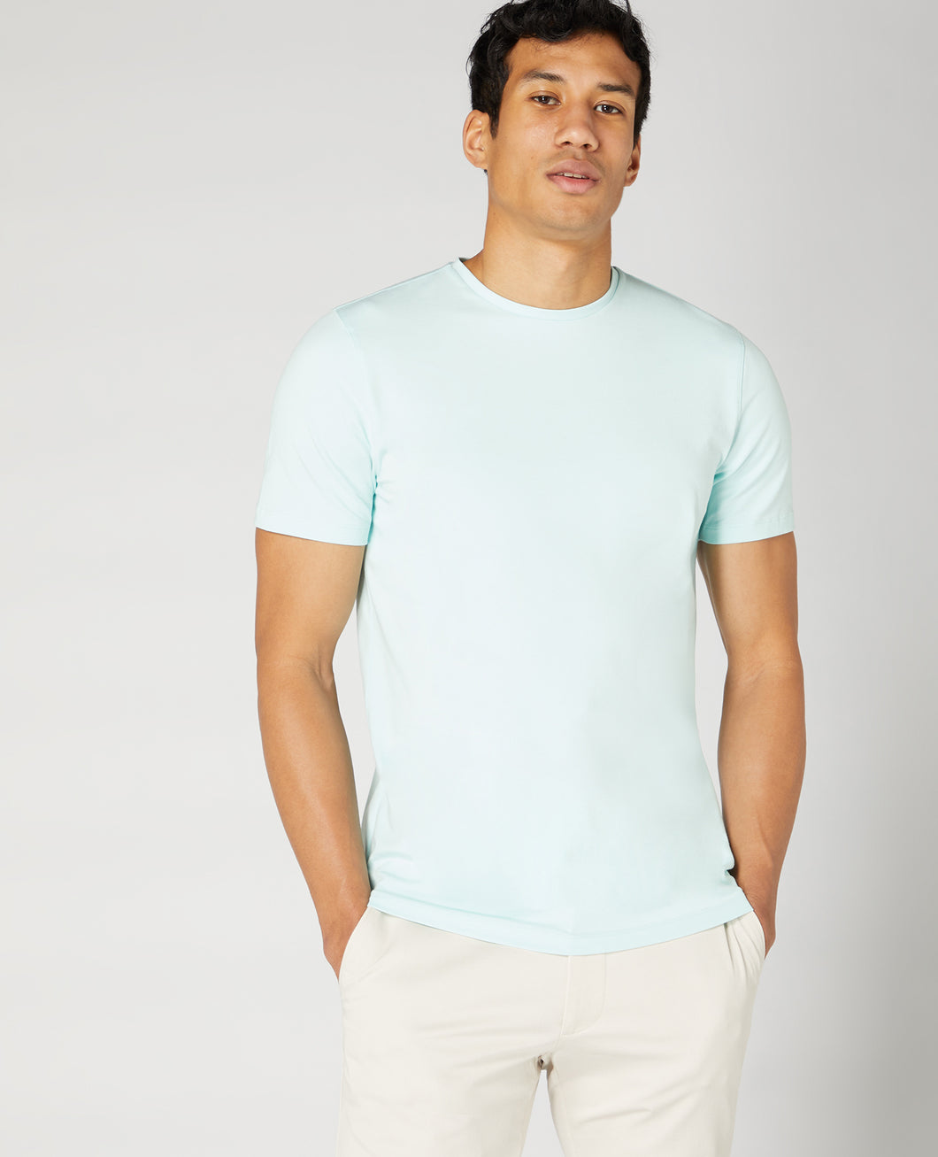 Remus Uomo Light Green Short Sleeve Casual Top 53121