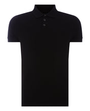 Load image into Gallery viewer, Remus Uomo Black Short Sleeve 3 Button Polo Shirt
