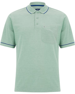 Daniel Grahame Light Green Short Sleeve 3 Button Polo Shirt 55104/Polo Green