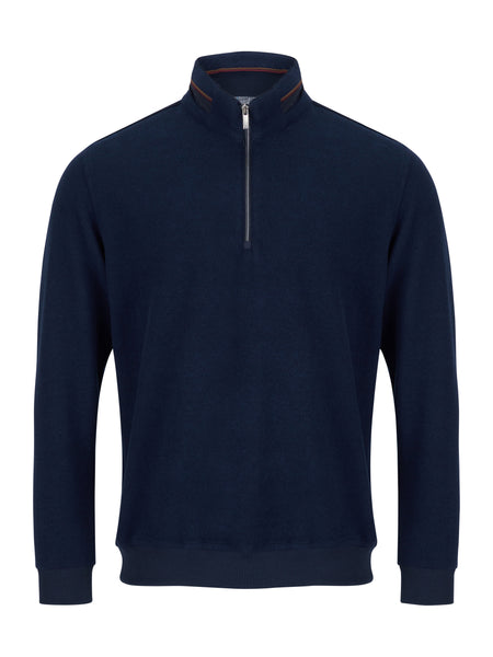 DG's Drifter Collar Trim Half Zip Navy