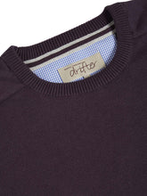 Load image into Gallery viewer, DG&#39;s Drifter Dark Purple Long Sleeve Crew Neck Sweater 55600/77 Purple
