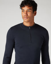 Load image into Gallery viewer, Remus Uomo Navy Long Sleeve Half Zip sweater
