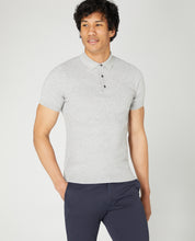 Load image into Gallery viewer, Remus Uomo Light Grey Short Sleeve 3 Button Polo Shirt
