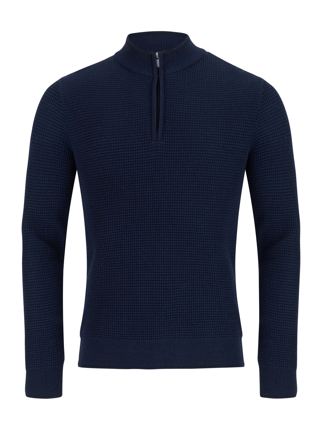 Remus Uomo Charcoal Long Sleeve sweater 58668/Waffle 78 Navy