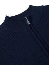 Load image into Gallery viewer, Remus Uomo Charcoal Long Sleeve sweater 58668/Waffle 78 Navy

