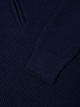 Load image into Gallery viewer, Remus Uomo Charcoal Long Sleeve sweater 58668/Waffle 78 Navy
