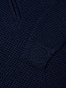 Remus Uomo Charcoal Long Sleeve sweater 58668/Waffle 78 Navy