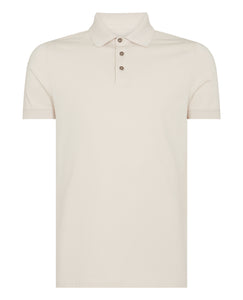 Remus Uomo Navy Short Sleeve 3 Button Polo Shirt