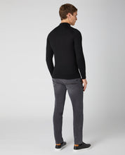 Load image into Gallery viewer, LS Knitted Polo 58737/00 Black
