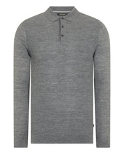 Load image into Gallery viewer, LS Knitted Polo 58737/08 Grey
