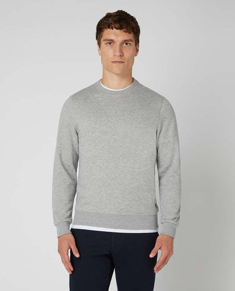 Remus Uomo Crew Neck Sweat Light Grey