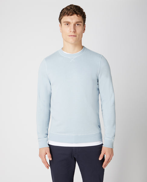 Remus Uomo Crew Neck Jumper Sky Blue