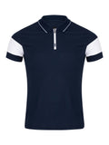 Remus Uomo Zip Polo Navy