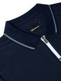 Remus Uomo Zip Polo Navy