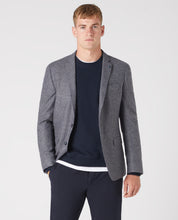 Load image into Gallery viewer, Remus Uomo Light Grey Nico jacket 12368/Check 27 Dark Blue
