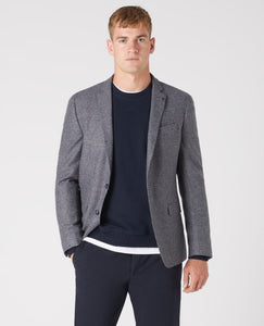 Remus Uomo Light Grey Nico jacket 12368/Check 27 Dark Blue