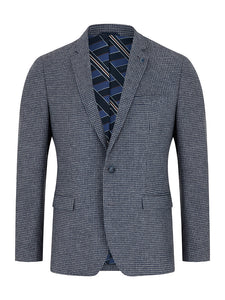 Remus Uomo Light Grey Nico jacket 12368/Check 27 Dark Blue