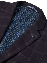 Load image into Gallery viewer, Daniel Grahame Dark Blue Damon jacket 13236/Check 68 Burgundy
