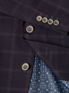 Daniel Grahame Dark Blue Damon jacket 13236/Check 68 Burgundy