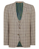 Remus Uomo Laurino 2pc Suit Sand Check