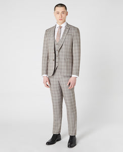 LAURINO Suit 22201/Check 96 Sand