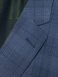 Remus Uomo Slim 3 Piece Suit Blue Check