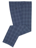 Remus Uomo Slim 3 Piece Suit Blue Check