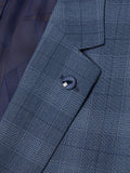 Remus Uomo Tapered 3 Piece Suit Blue Check