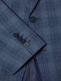 Remus Uomo Tapered 3 Piece Suit Blue Check