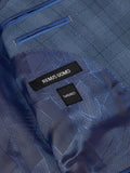 Remus Uomo Tapered 3 Piece Suit Blue Check