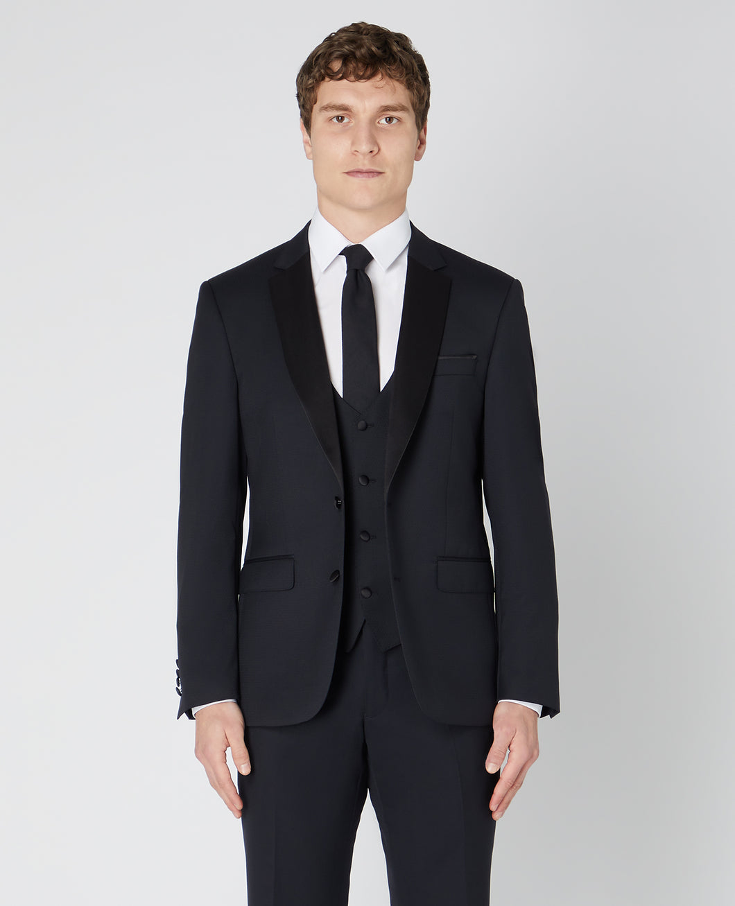 Remus Uomo Black Paco Mix + Match Suit Jacket 40754/Paco Tux 00 Black