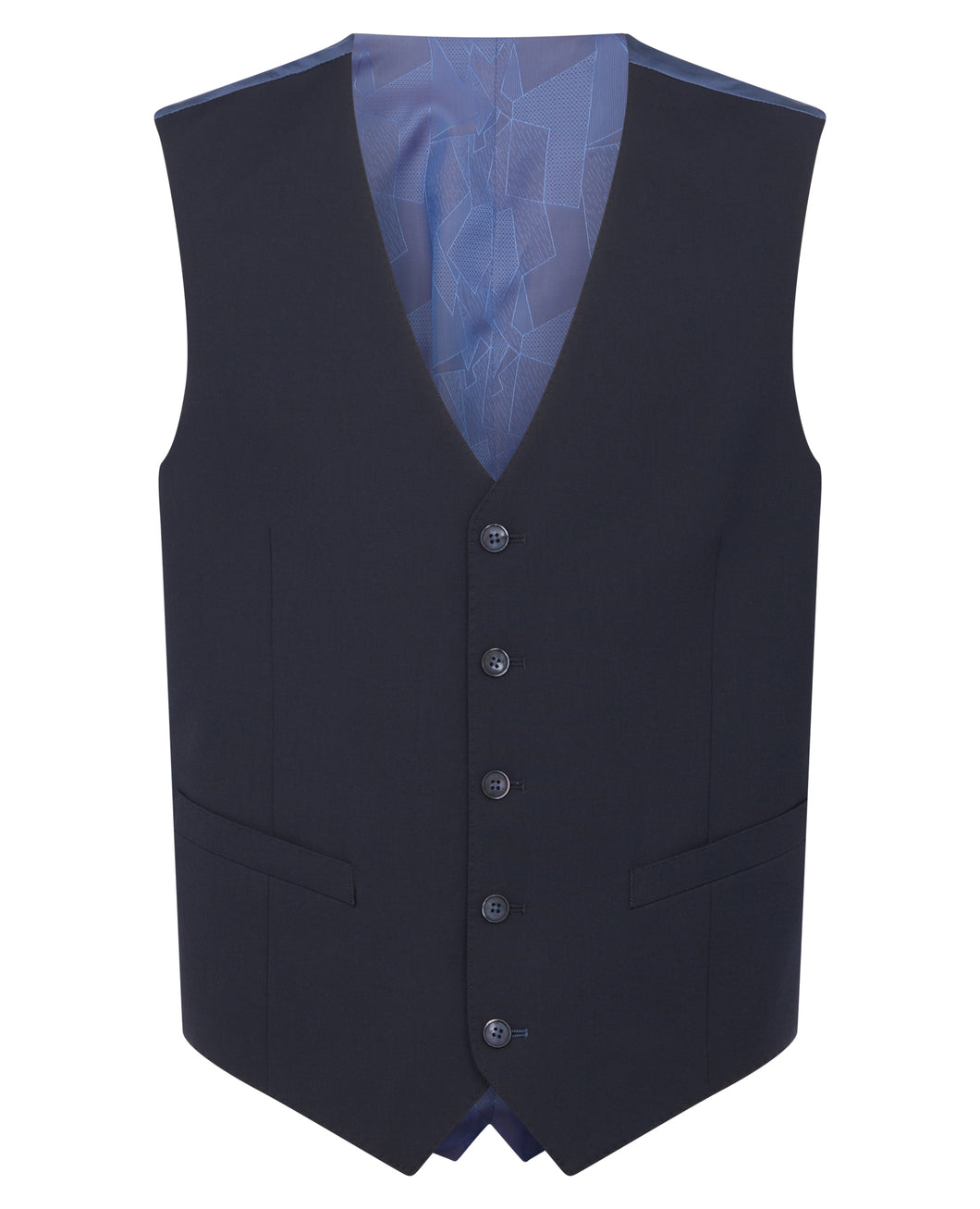 Remus Uomo Navy Palucci Waistcoat 51770/WCoat Mix 79 Navy